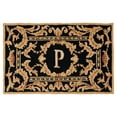 thumbnail image 1 of SAFAVIEH Monogram Jaslyn Medallion Indoor/Outdoor Area Rug, Black, 2'6" x 4', 1 of 6