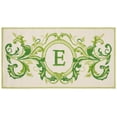 thumbnail image 1 of SAFAVIEH Monogram Marienn Medallion Indoor/Outdoor Area Rug, Beige/Green, 3' x 6', 1 of 6