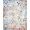thumbnail image 1 of SAFAVIEH Monray Aaliyah Geometric Polyester Area Rug, Red/Multi, 7' x 7' Round, 1 of 9