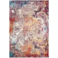 thumbnail image 1 of SAFAVIEH Monray Blair Floral Geometric Polyester Area Rug, Red/Multi, 5'1" x 7'6", 1 of 3