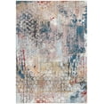 thumbnail image 1 of SAFAVIEH Monray Deandre Faded Geometric Polyester Area Rug, Blue/Multi, 7' x 7' Square, 1 of 3