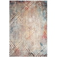 thumbnail image 1 of SAFAVIEH Monray Niamh Faded Geometric Polyester Area Rug, Grey/Gold, 7' x 7' Round, 1 of 5