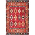 thumbnail image 1 of SAFAVIEH Montage Andreas Geometric Indoor/Outdoor Area Rug, Red/Black, 5'1" x 7'6", 1 of 9