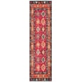 thumbnail image 1 of SAFAVIEH Montage Andreas Geometric Indoor/Outdoor Runner Rug, Red/Black, 2'3" x 8', 1 of 10