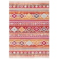 thumbnail image 1 of SAFAVIEH Montage Ashley Geometric Indoor/Outdoor Area Rug, Red/Fuchsia, 6' x 9', 1 of 9