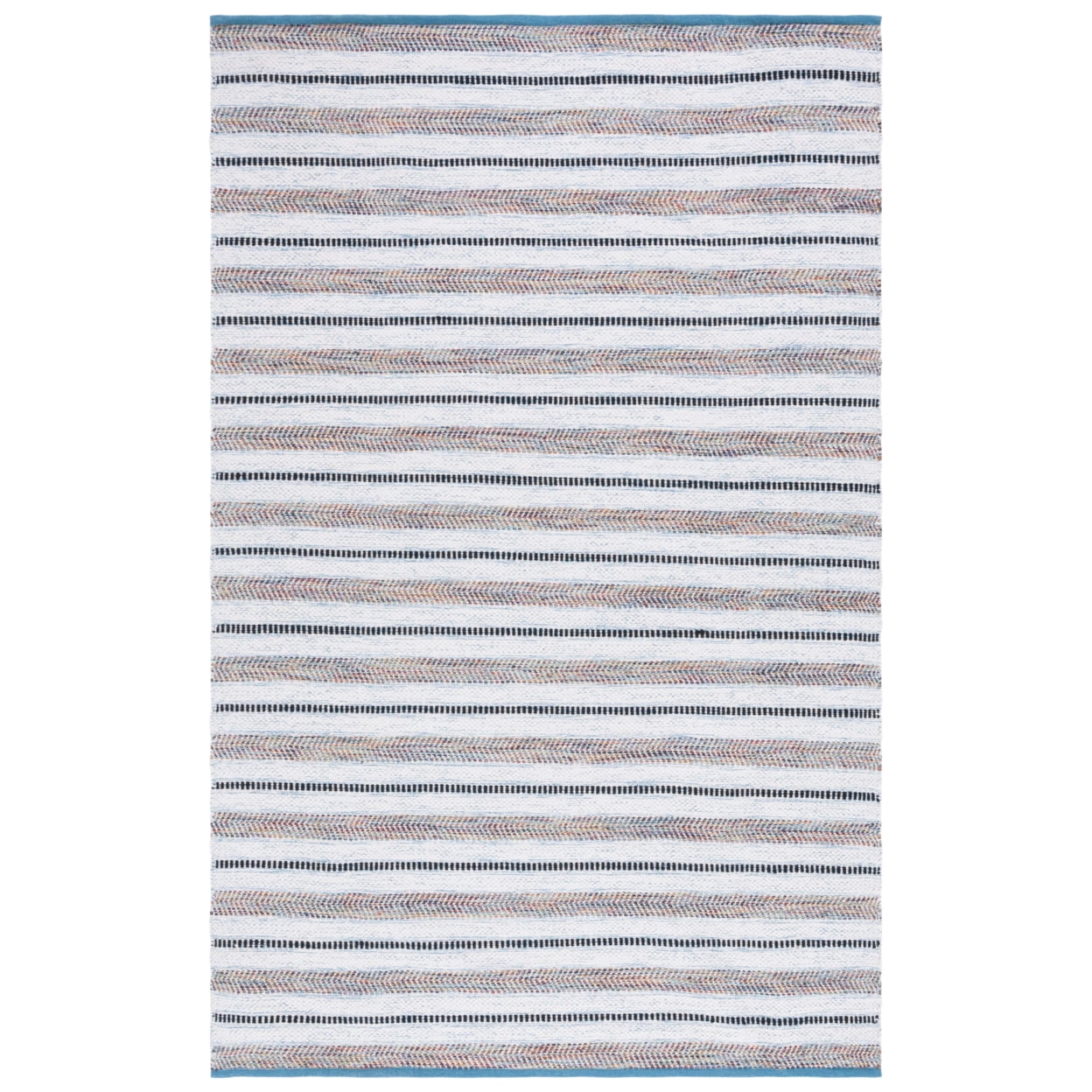 SAFAVIEH Montage Gladwyn Geometric Indoor/Outdoor Runner Rug, Rust/Ivory, 2' x 10'