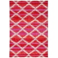 thumbnail image 1 of SAFAVIEH Montage Peyton Geometric Indoor/Outdoor Area Rug, Fuchsia/Ivory, 5'1" x 7'6", 1 of 9