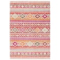 thumbnail image 1 of SAFAVIEH Montage Watson Geometric Indoor/Outdoor Area Rug, Red/Fuchsia, 5'1" x 7'6", 1 of 9