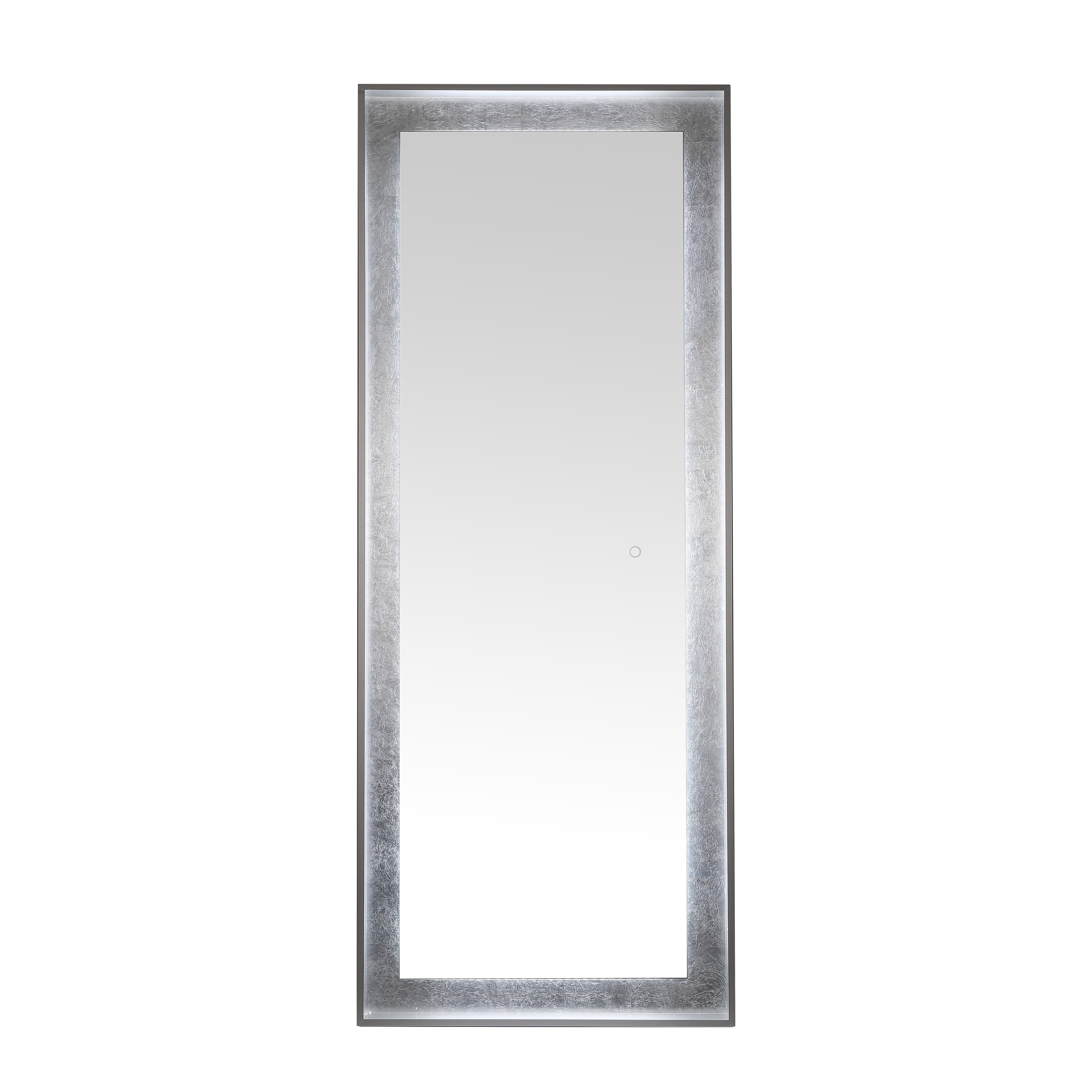 Montauk 26" Silver Grey Aluminum LED Rectangular Mirror