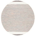 thumbnail image 1 of SAFAVIEH Montauk Abel Striped Cotton Area Rug, Beige/Blue, 6' x 6' Round, 1 of 8