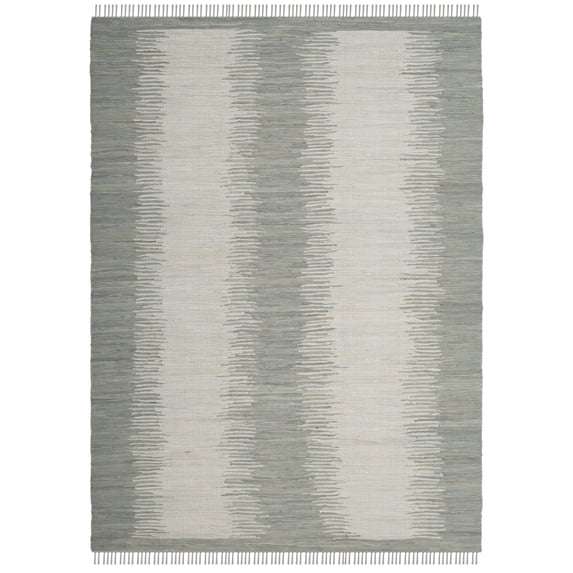 SAFAVIEH Montauk Adayln Abstract Cotton Area Rug, Grey, 2'6" x 4'
