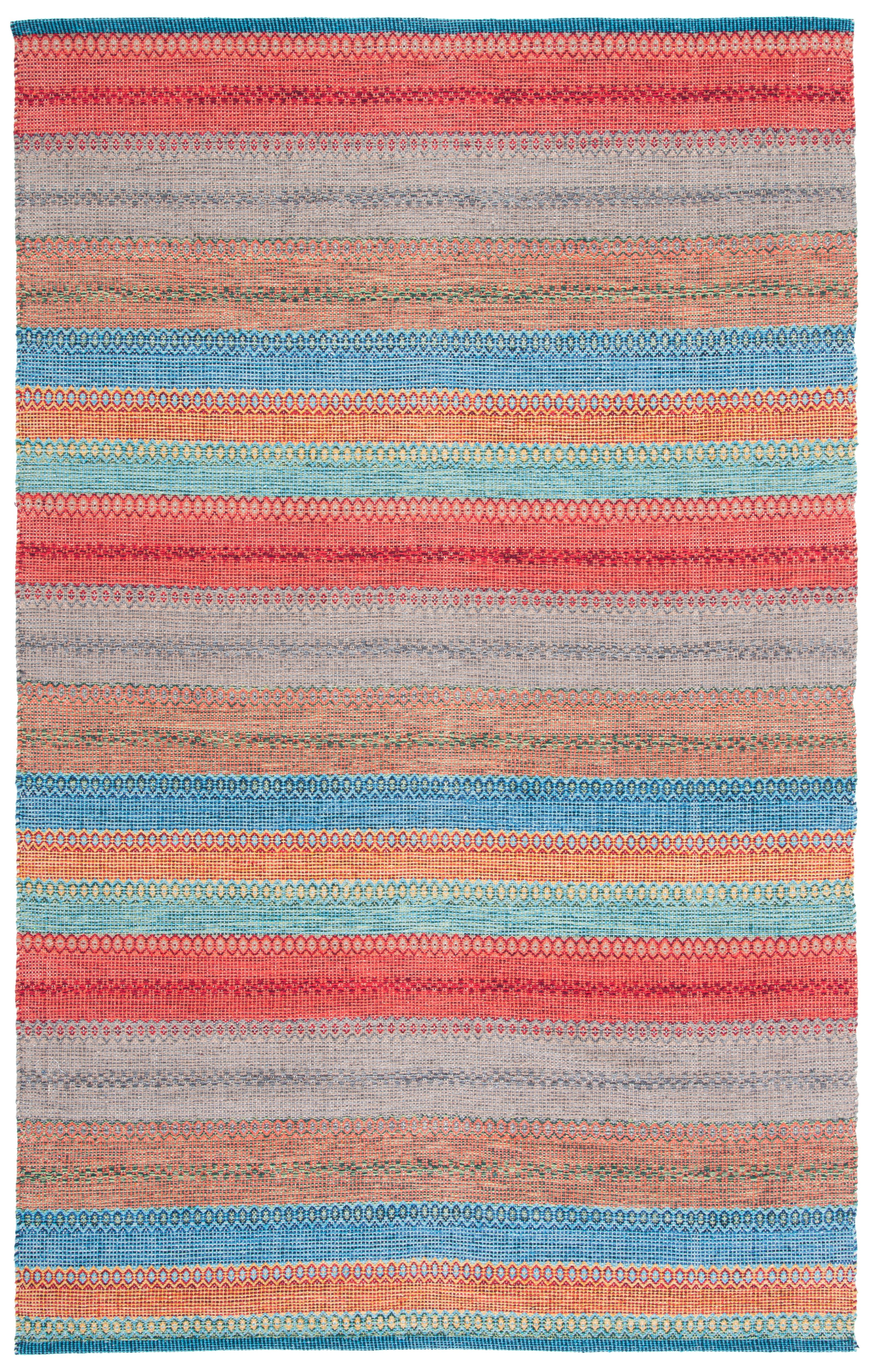 Montauk Handwoven Multicolor Wool and Cotton Area Rug