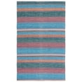 thumbnail image 1 of SAFAVIEH Montauk Albine Striped Cotton Area Rug, Blue/Orange, 3' x 5', 1 of 9