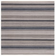 thumbnail image 1 of SAFAVIEH Montauk Albine Striped Cotton Area Rug, Grey/Black, 6' x 6' Square, 1 of 9