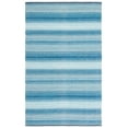 thumbnail image 1 of SAFAVIEH Montauk Albine Striped Cotton Area Rug, Grey/Blue, 5' x 8', 1 of 9
