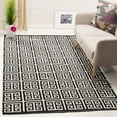 thumbnail image 1 of SAFAVIEH Montauk Alicia Geometric Cotton Area Rug, Black/Ivory, 4' x 6', 1 of 6