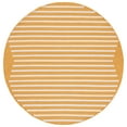 thumbnail image 1 of SAFAVIEH Montauk Amadine Striped Cotton Area Rug, Gold/Ivory, 6' x 6' Round, 1 of 8