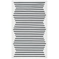 thumbnail image 1 of SAFAVIEH Montauk Amadine Striped Cotton Area Rug, Ivory/Black, 4' x 6', 1 of 13