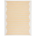 thumbnail image 1 of SAFAVIEH Montauk Amadine Striped Cotton Area Rug, Ivory/Gold, 6' x 9', 1 of 10