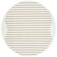thumbnail image 1 of SAFAVIEH Montauk Amadine Striped Cotton Area Rug, Ivory/Light Green, 6' x 6' Round, 1 of 10