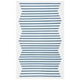 thumbnail image 1 of SAFAVIEH Montauk Amadine Striped Cotton Area Rug, Ivory/Navy, 6' x 9', 1 of 9