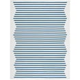 thumbnail image 1 of SAFAVIEH Montauk Amadine Striped Cotton Area Rug, Ivory/Navy, 8' x 10', 1 of 9