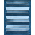 thumbnail image 1 of SAFAVIEH Montauk Amadine Striped Cotton Area Rug, Navy/Ivory, 8' x 10', 1 of 9