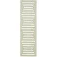 thumbnail image 1 of SAFAVIEH Montauk Amadine Striped Cotton Runner Rug, Light Green/Ivory, 2'3" x 8', 1 of 8