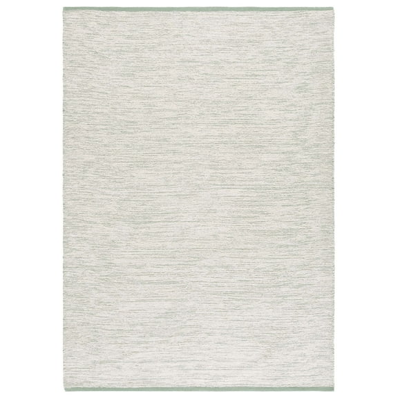 SAFAVIEH Montauk Anderson Distressed Area Rug, Ivory/Green, 8' x 10'