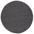 thumbnail image 1 of SAFAVIEH Montauk Annie Geometric Cotton Area Rug, Black/Ivory, 6' x 6' Round, 1 of 8