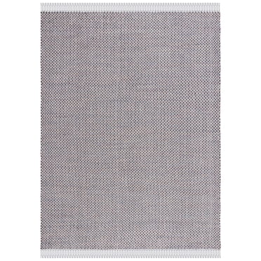 SAFAVIEH Montauk Annie Geometric Cotton Area Rug, Ivory/Black, 8' x 10'