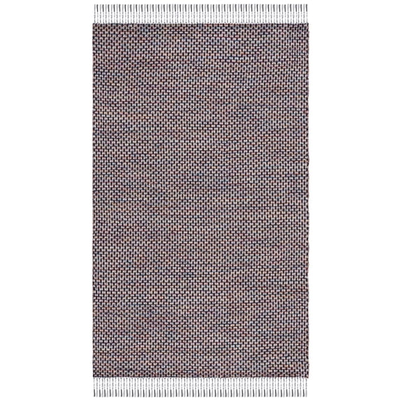 SAFAVIEH Montauk Annie Geometric Cotton Area Rug, Red/Yellow, 5' x 8'