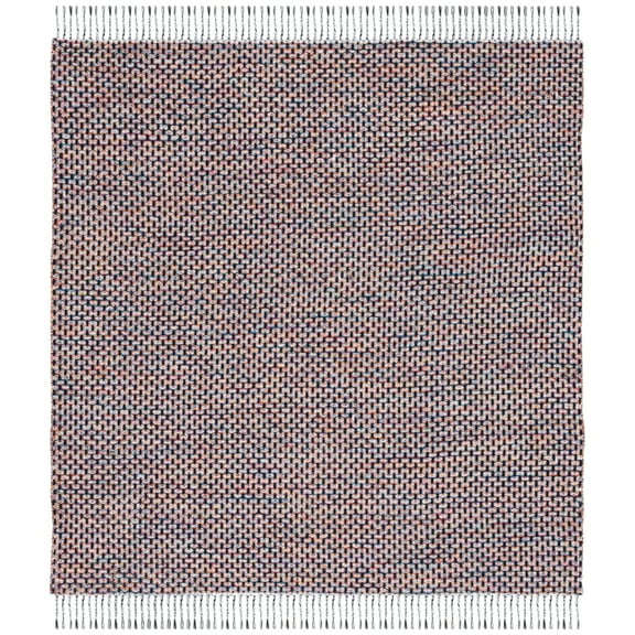 SAFAVIEH Montauk Annie Geometric Cotton Runner Rug, Red/Yellow, 2'3" x 9'