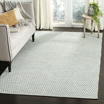 SAFAVIEH Montauk Arianne Dotted Soft Braided Cotton Area Rug, Slate/Ivory, 8' x 10'