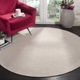thumbnail image 1 of SAFAVIEH Montauk Audra Geometric Cotton Area Rug, Ivory/Beige, 6' x 6' Round, 1 of 6