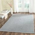thumbnail image 1 of SAFAVIEH Montauk Audra Geometric Cotton Area Rug, Ivory/Navy, 6' x 6' Square, 1 of 7