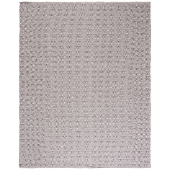 SAFAVIEH Montauk Audra Geometric Cotton Runner Rug, Ivory/Grey, 2'3" x 7'