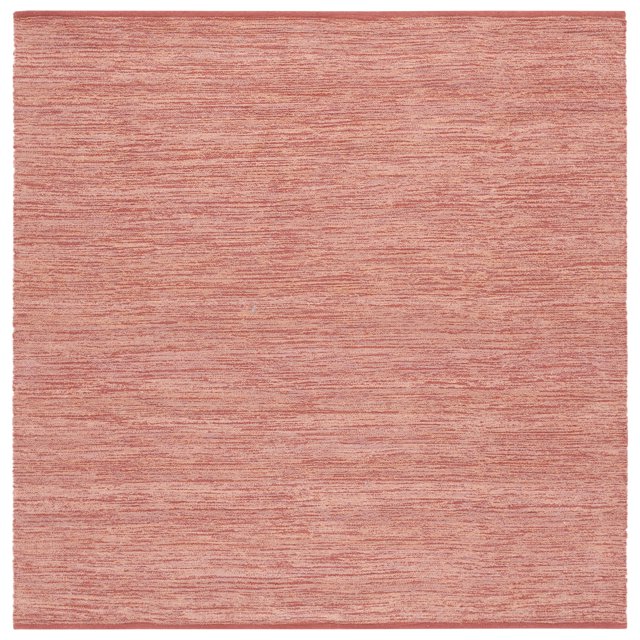 SAFAVIEH Montauk Azura Distressed Area Rug, Rust, 6' x 6' Square