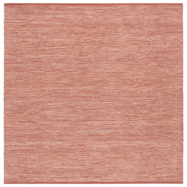 SAFAVIEH Montauk Azura Distressed Area Rug, Rust, 6' x 6' Square