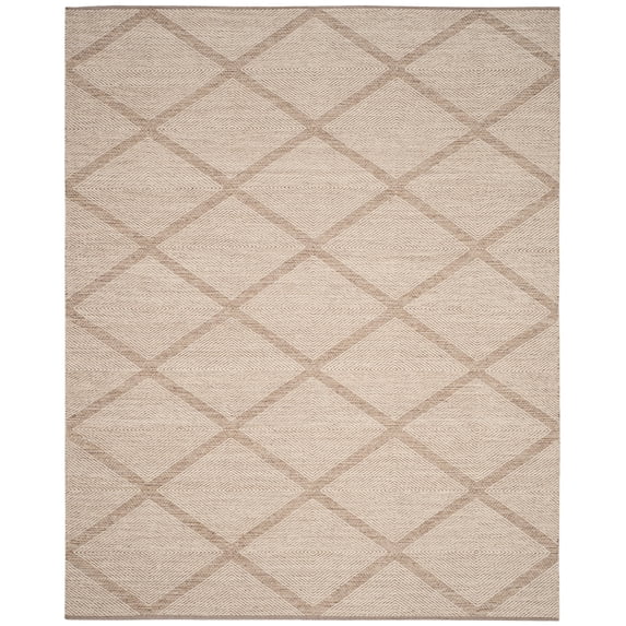 SAFAVIEH Montauk Bailey Geometric Cotton Area Rug, Beige, 11' x 15'