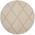 thumbnail image 1 of SAFAVIEH Montauk Bailey Geometric Cotton Area Rug, Beige, 4' x 4' Round, 1 of 8