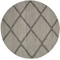 thumbnail image 1 of SAFAVIEH Montauk Bailey Geometric Cotton Area Rug, Black, 4' x 4' Round, 1 of 8