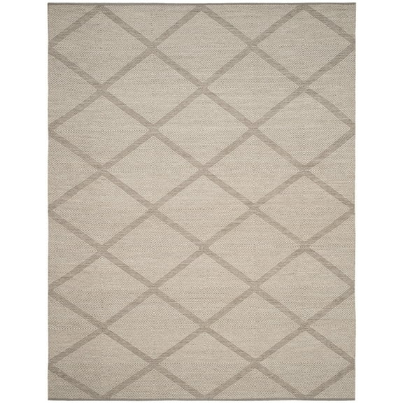 SAFAVIEH Montauk Bailey Geometric Cotton Area Rug, Grey, 2' x 3'
