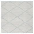 thumbnail image 1 of SAFAVIEH Montauk Bailey Geometric Cotton Area Rug, Light Blue, 6' x 6' Square, 1 of 9