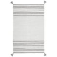 thumbnail image 1 of SAFAVIEH Montauk Ben Striped Cotton Area Rug, Grey/Ivory, 4' x 6', 1 of 8