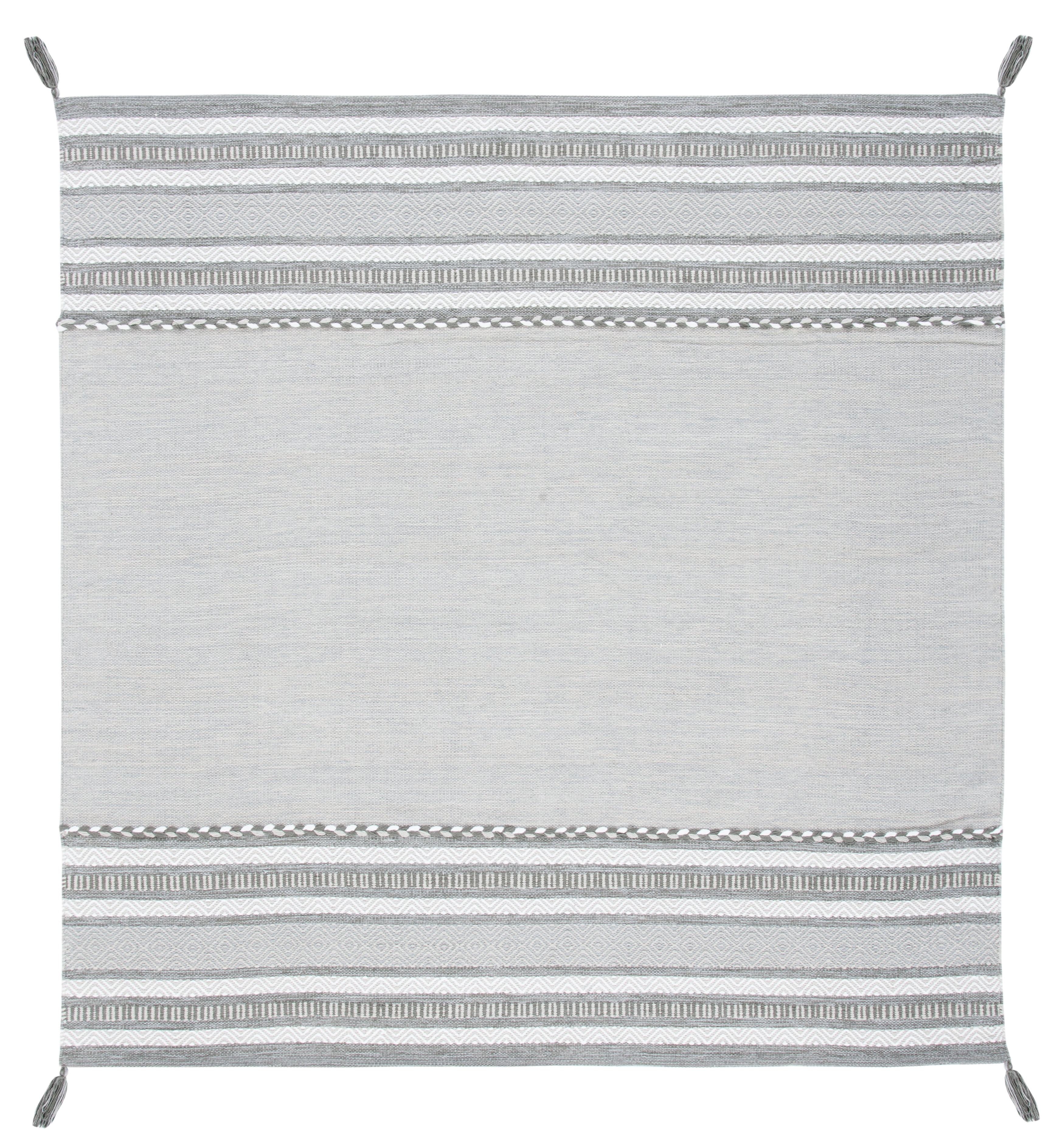 Montauk MTK215 Hand Woven Area Rug - Grey/Ivory - 6'x6' - Safavieh.