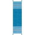 thumbnail image 1 of SAFAVIEH Montauk Ben Striped Cotton Runner Rug, Blue/Grey, 2'6" x 8', 1 of 8