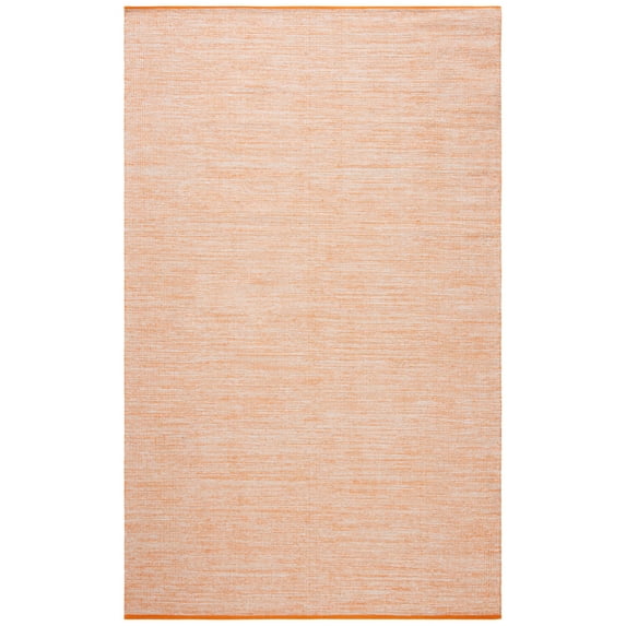 SAFAVIEH Montauk Bernadine Solid Braided Cotton Area Rug, Orange, 6' x 9'
