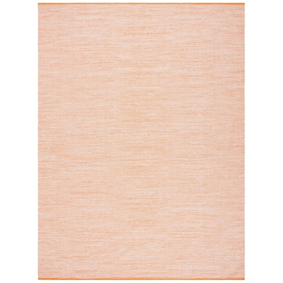 SAFAVIEH Montauk Bernadine Solid Braided Cotton Area Rug, Orange, 9' x 12'
