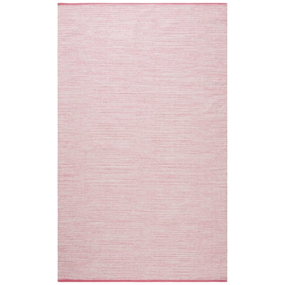 SAFAVIEH Montauk Bernadine Solid Braided Cotton Area Rug, Pink/Fuchsia, 5' x 8'